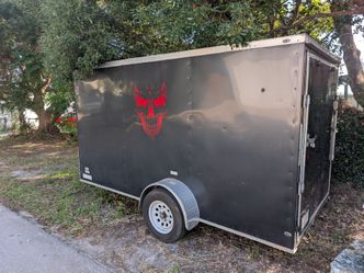 single-axle enclosed cargo trailer v nose