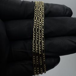 10k Gold Figaro Chain