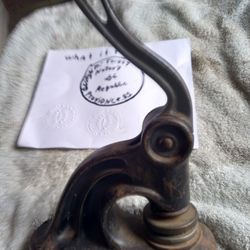 1890 S Vintage NotaryRepublic Stamp