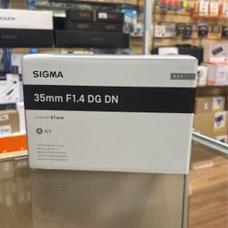 Sigma 35mm F1.4 For Sony
