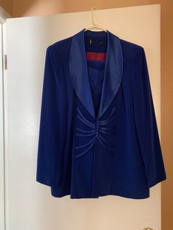 Royal blue suit