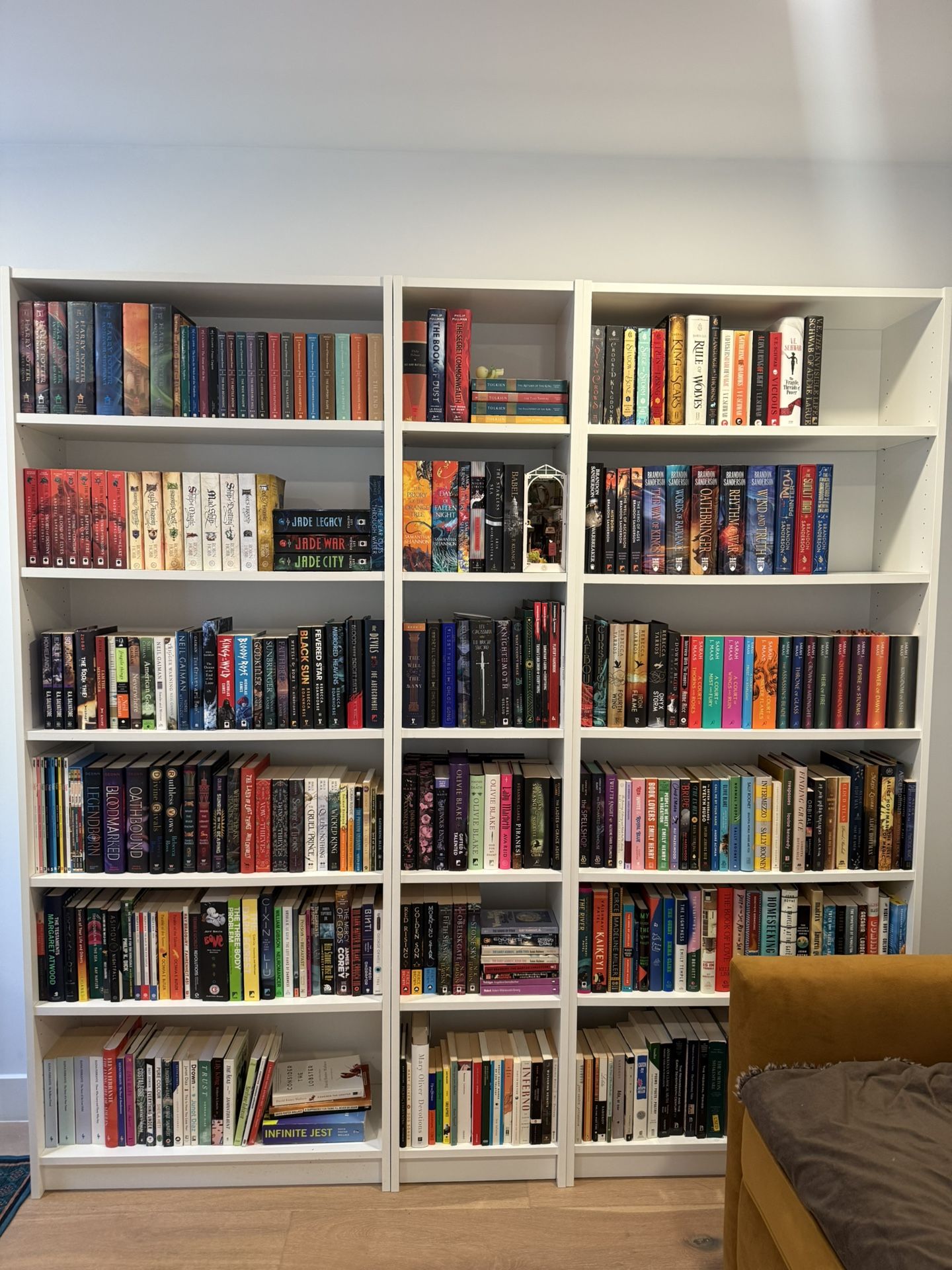 IKEA Billy Bookcase, White, Set Of 3 (can be bought individually)