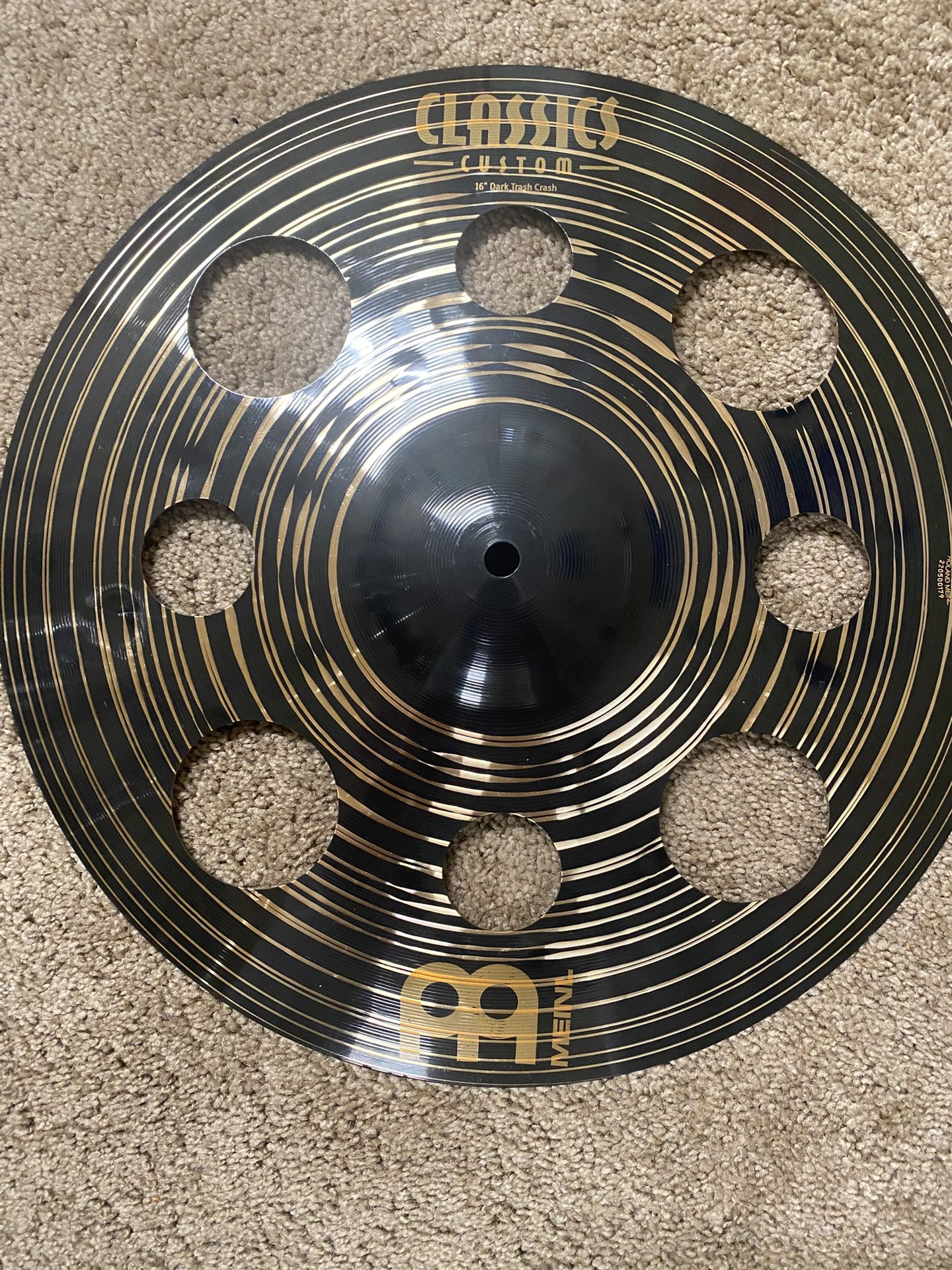 *NEW* 16” Meinl Custom Dark Trash Crash Cymbal