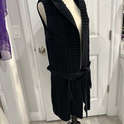 Vested Long Knitted Jacket $20