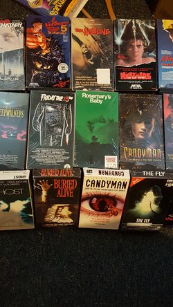 15 Horror VHS TAPES $25