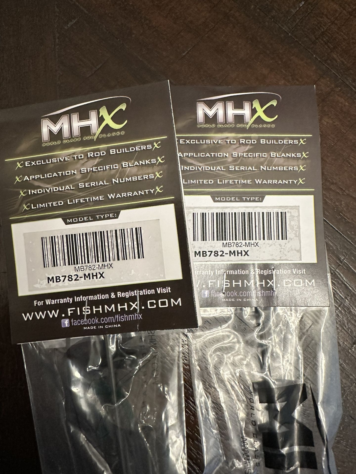 6’6” MHX Mag Taper Fishing Rod Blanks (qty. 2)