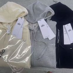 Alo Yoga Zip-Up Hoodies – Set of 3