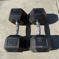 50 Lb Dumbells