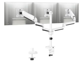 Triple Monitor Desk Mount Arm White