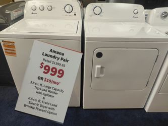 NEW- Amana Laundry Pair on SALE!!!