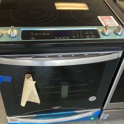 💥Great Deal💥 6.4 cu. ft. 5 Burner Element Single Oven Electric Range with Air Fry Oven in Fingerpr