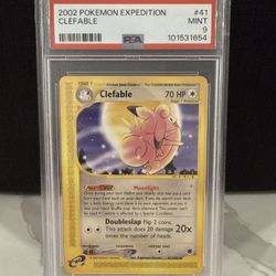 2002 Pokemon Expedition Clefable #41 PSA 9 