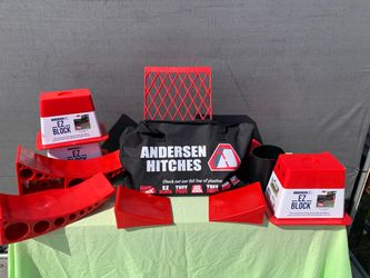 RV Trailer Leveler And Block System 2 Wheeled Trailer Anderson