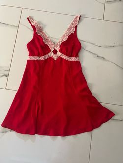 Red Satin Dress
