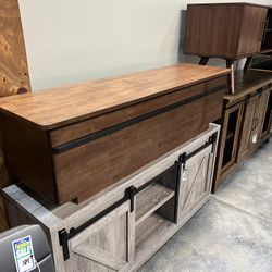 60” Inch Tv Stand Solid Wood 