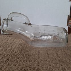ANTIQUE GLASCO HAND BLOWN URINAL