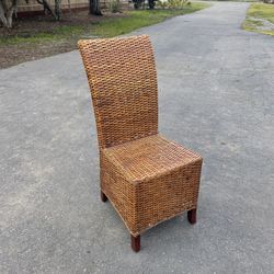Set Of 6 Wicker Chairs