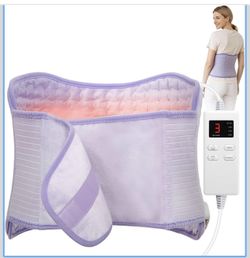 LITLISFlY Heating Pad for Period Cramps & Back Pain — Light Purple (Brand New)