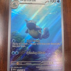 Pokemon 151 Wartortle 171/165 Full Art Illustration Rare Holo NM! 💦