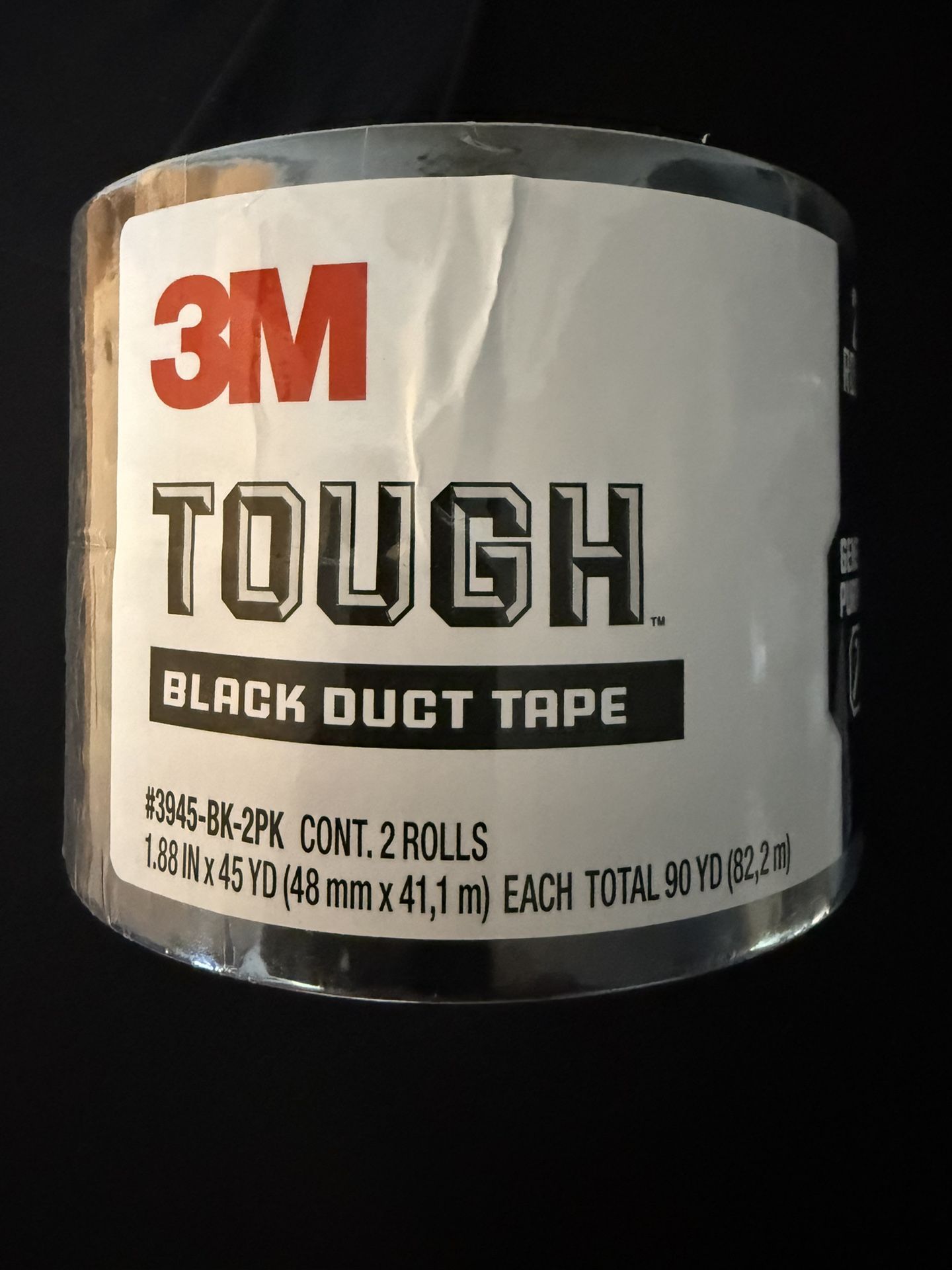 Black Duct Tape 3M (2) Rolls