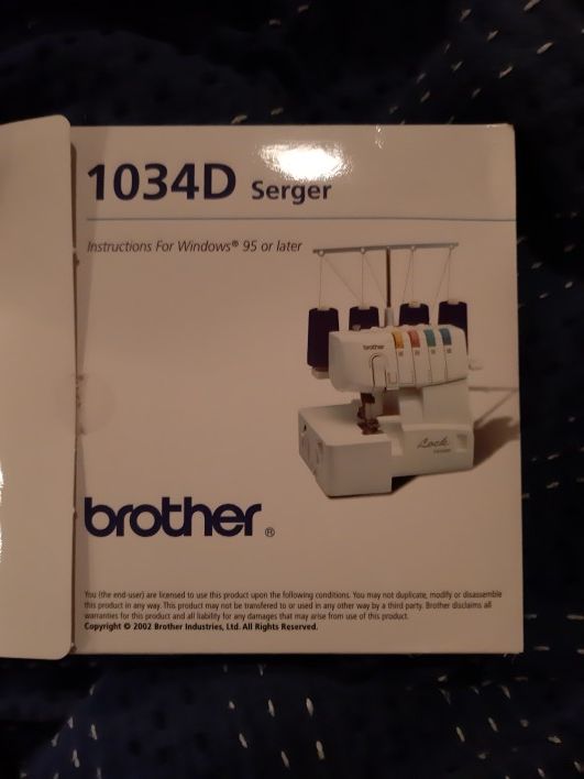 Brother 1034D Serger Sewing Machine- Brand New