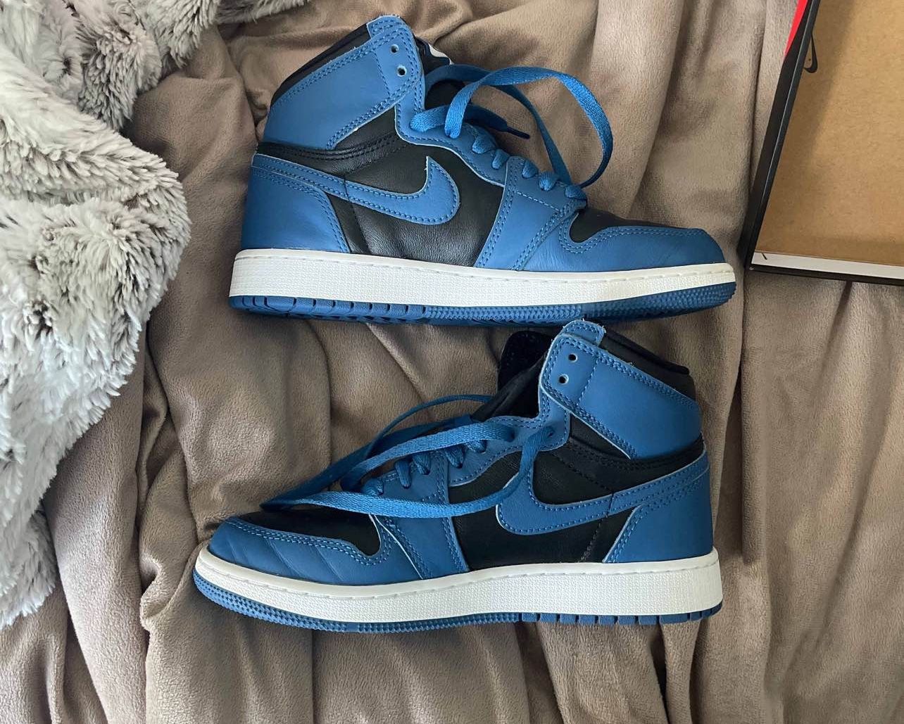 Nike Air Jordan Retro High OG “Dark Marina”/ Nike Dunk Low Nature GS “Homer”