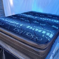 $220 Queen Pillow Top Mattress Only Brand New Free Delivery Same Day 