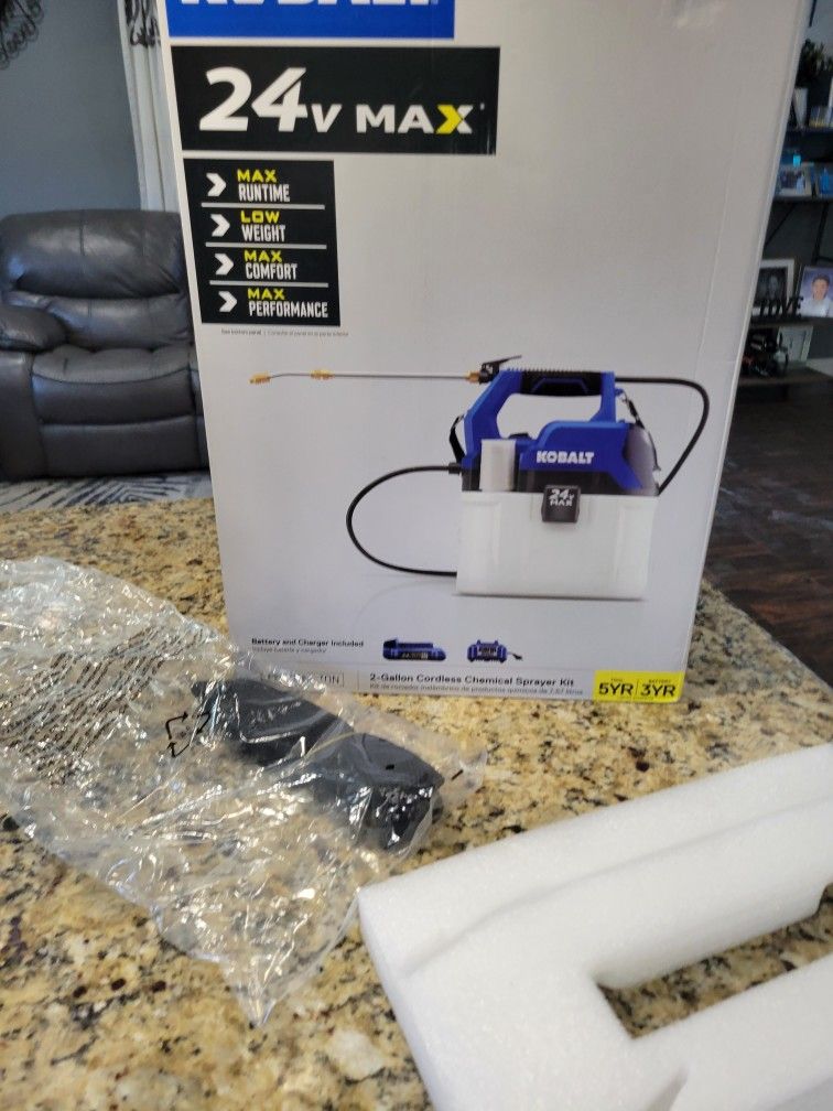 Kobalt 24v chemical sprayer outlet