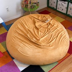 Big Super Stuffed Memory Foam Beanbag Chair 