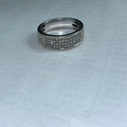 14k white gold  1.5 cart vs1 princess cut diamond ring 