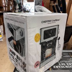 ⭐ Stainless Steel Espresso Machine w/ Steam Wand & Touch Controls – 15-Bar Pump – New in Box 