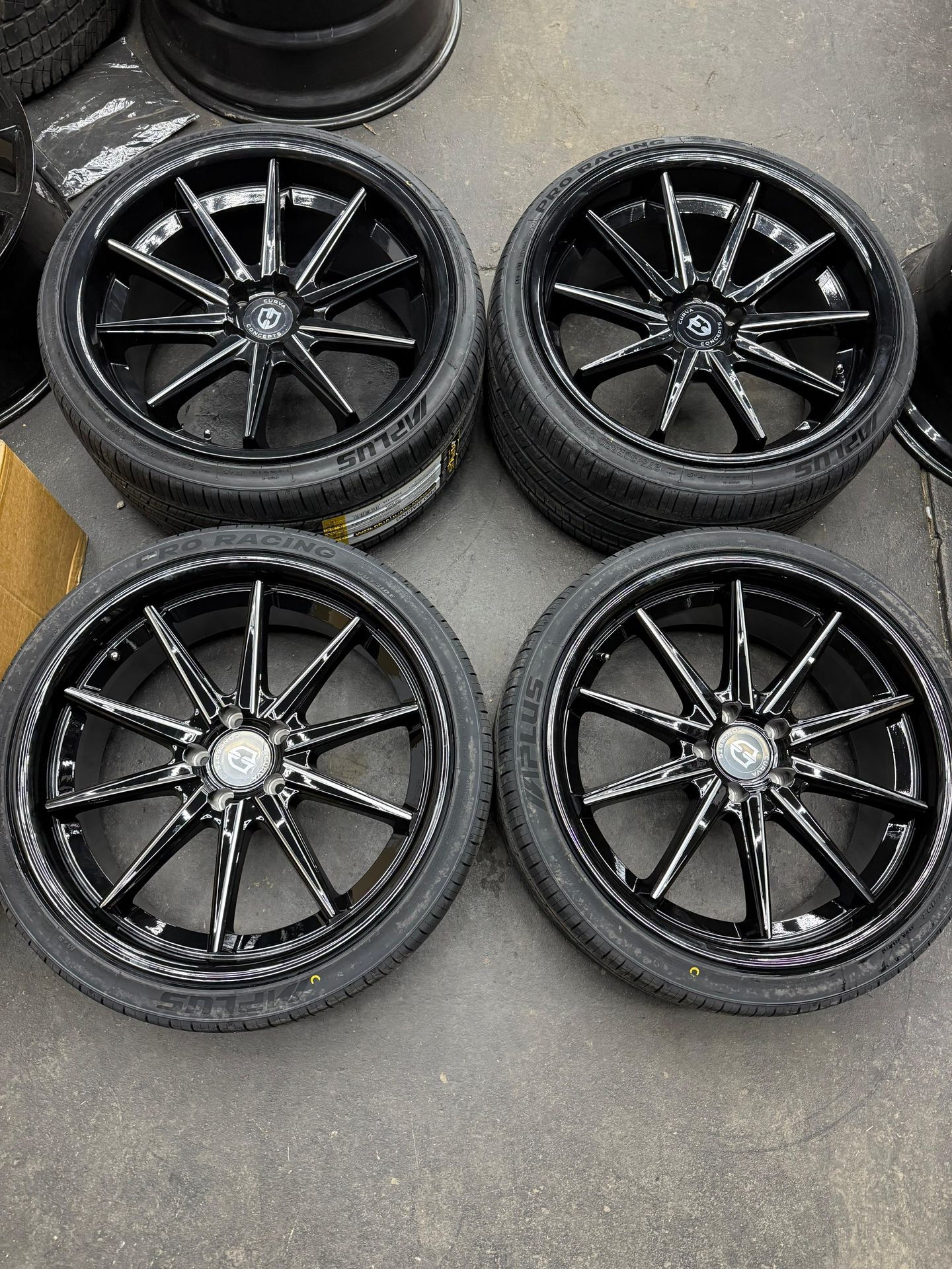 20x9 20x10.5 Staggered 5x114 Wheels & 245/35R20 275/30R20 Tires Accord Mustang Maxima Q50 G37