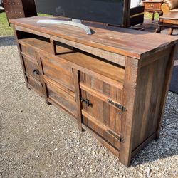 Solid wood, Tv Stand Holds Up To A 80 inch TV