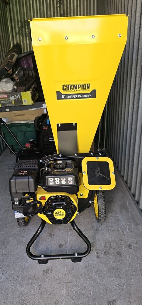 CHAMPION GAS 3"IN WOOD CHIPPER NEW