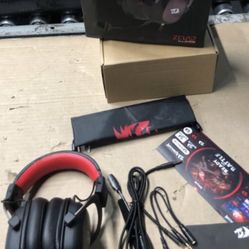 Redragon H510 Zeus Wired Gaming Headset 7.1 Surround Sound Memory Foam 53MM  The Redragon H510 Zeus Wired Gaming Headset is a high-quality gaming acce