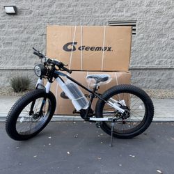 NEW Geemax Electric Bike 750w – Fat Tire – Removable Battery