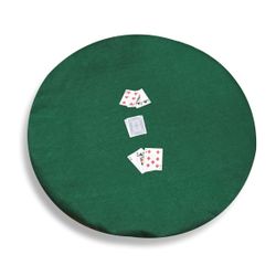 36” Round Felt Table Cover with 12” drop length In Casino Green NEW!! SEALED