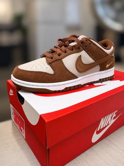 Nike Dunk Low Brown Suede Sneakers