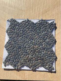 Mini pebble mosaic floor and wall tile
