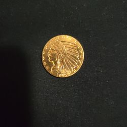 1915 Designers Initials (Bela Lyon Pratt) Gold $5 Gold Coin