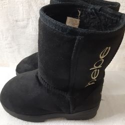 Bebe Girls Size 11 Faux Fur Boots