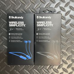 SkullCandy Wireless Blue Earbuds $10 Ea