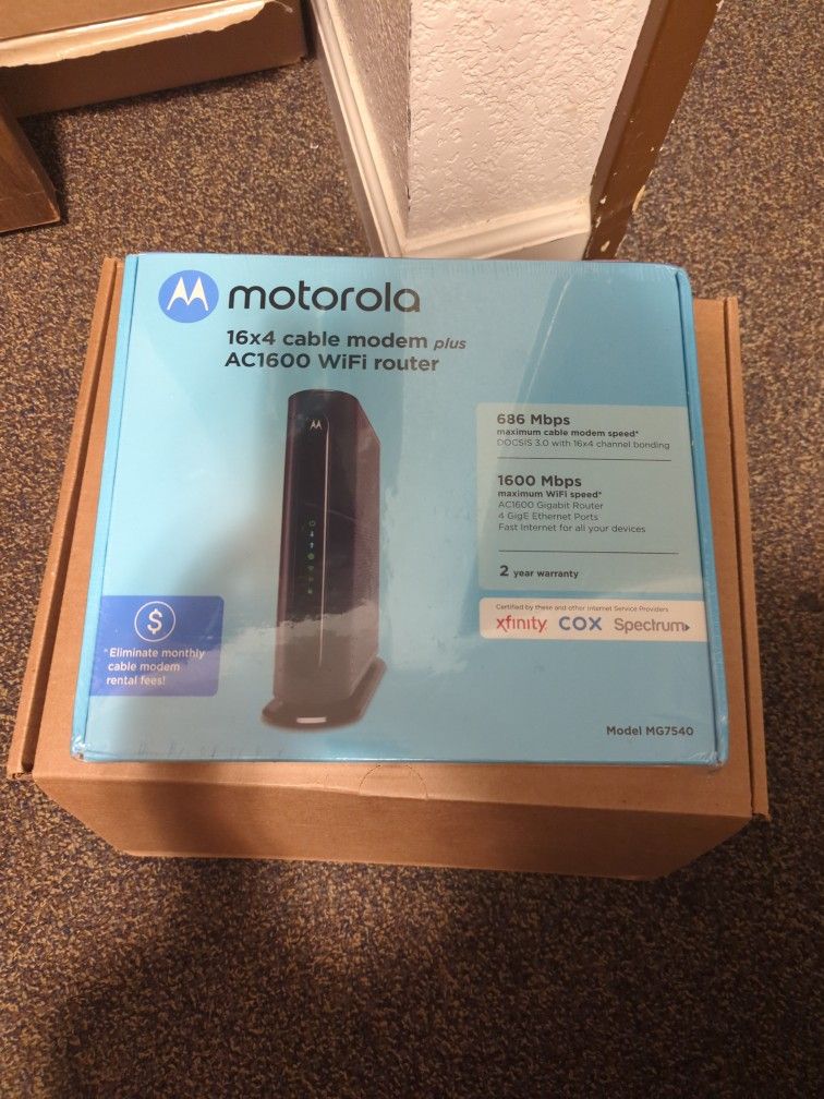 Brand New  Modem In Box And Wrapper