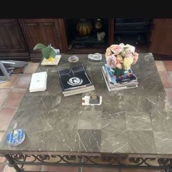  2 Coffee Table marble And  One Night Table Living Room $450. Or Best Offer 