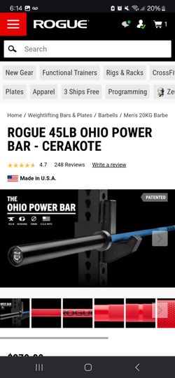 Rogue Ohio barbell