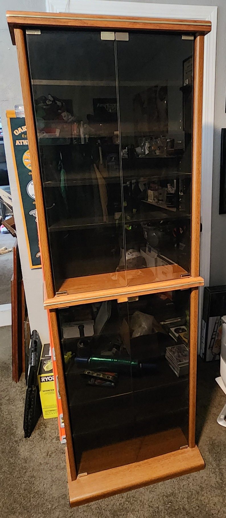 Media Cabinet For CD DVD Storage Entertainment