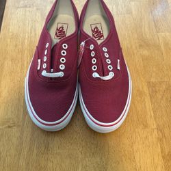 Red Vans Size 10