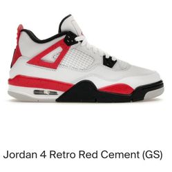 Jordan 4 Retro Red Cement 4.5