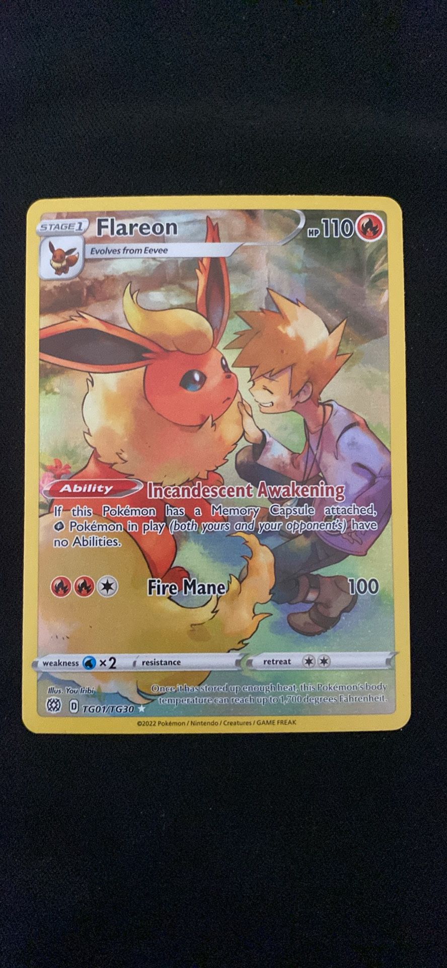 Flareon Brilliant Stars Trainer Gallery tg07 nm