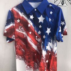 The Red. White  Blue. Mens Shirt. 